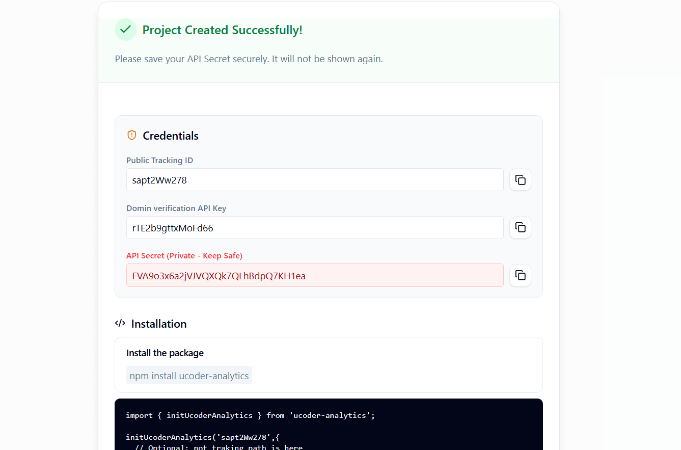 Create Project